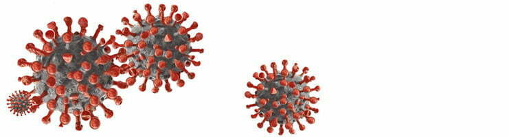 Illustration of COVID-19 virus
